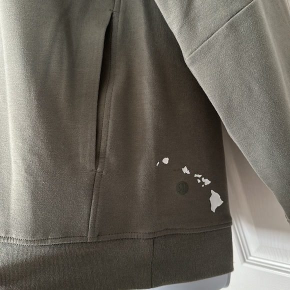 LULULEMON Hawaii Islands CITY SWEAT PULLOVER HOODIE Grey Sage Man Woman S 🩶💚 - Picture 3 of 8